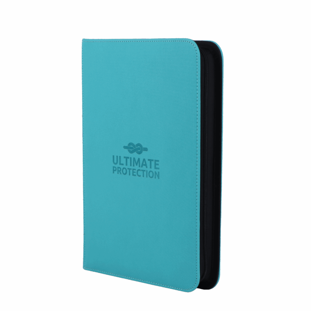 Ultimate Protection: Sleeves Premium Binder – 9 Pocket Zip Aqua